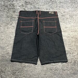 Vintage RE Boot Shorts Mens 44 Black Baggy Grunge Skater Denim Jorts Y2K